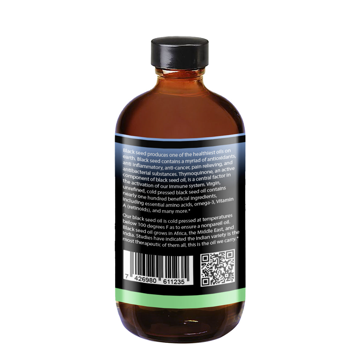 Black Seed Oil (Cold-Pressed, Virgin, Unrefined)