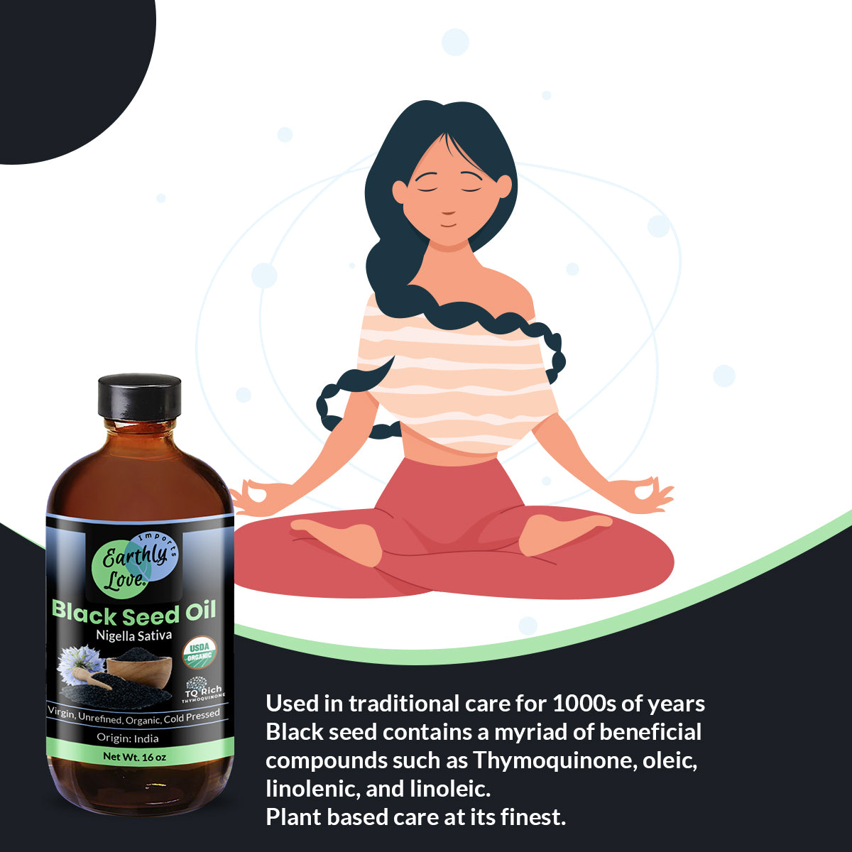 Black Seed Oil (Cold-Pressed, Virgin, Unrefined)