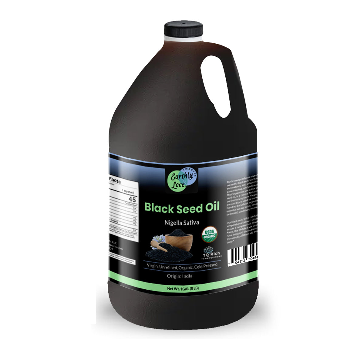 Black Seed Oil (Cold-Pressed, Virgin, Unrefined)