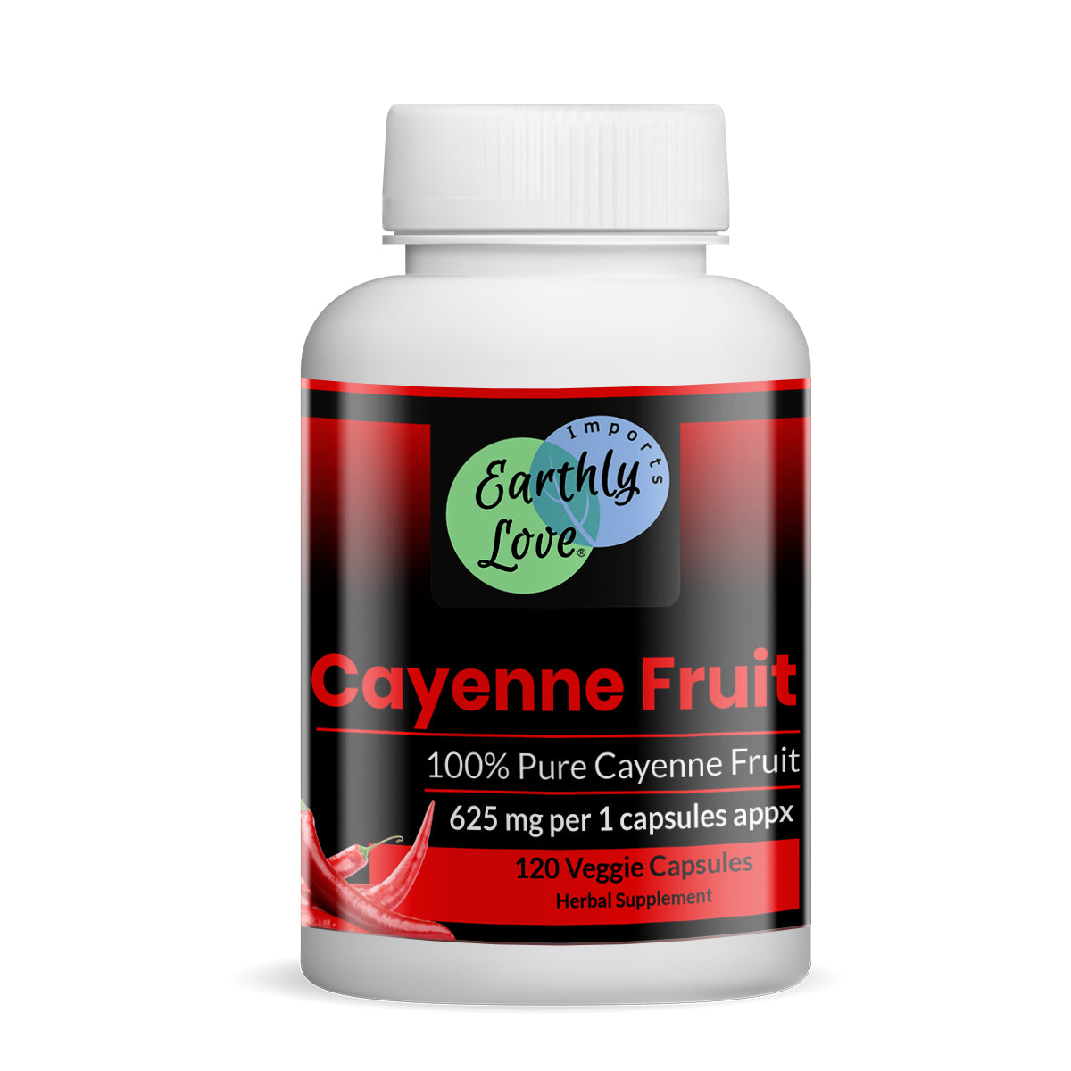 Cayenne Fruit Herbal Supplement Capsules