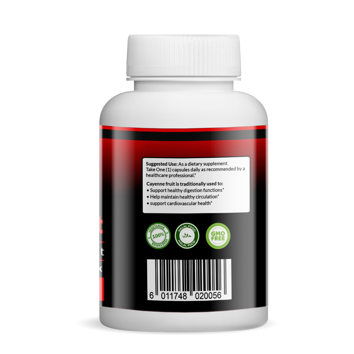 Cayenne Fruit Herbal Supplement Capsules