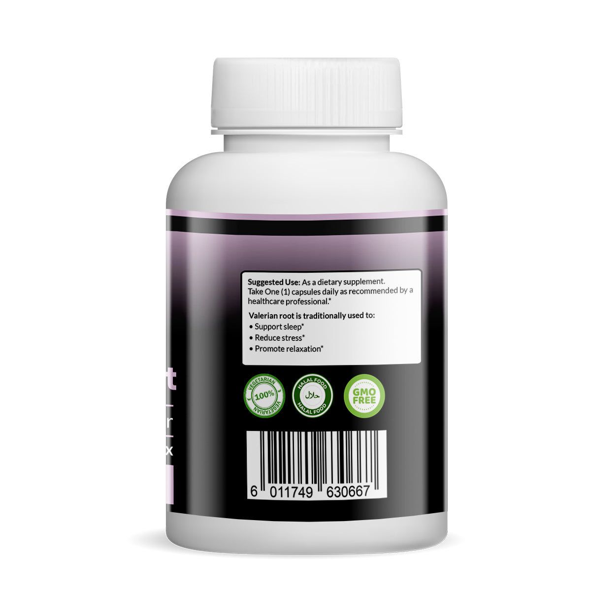 Pure Valerian Root Herbal Supplement Capsules