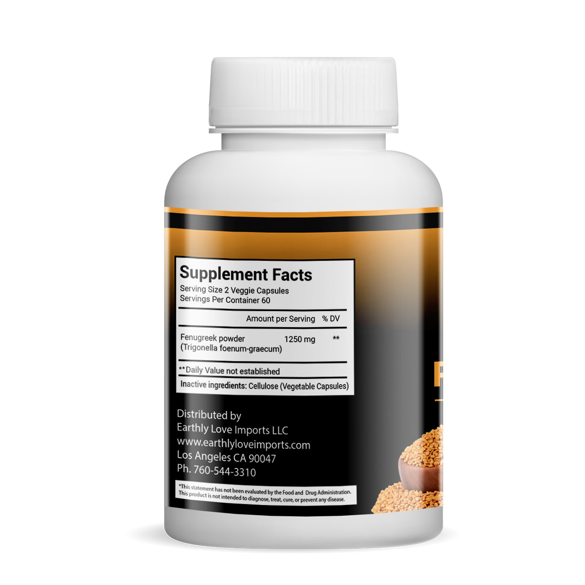 Fenugreek Capsules (Vegetarian, Powder)