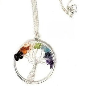 21I: Tree of Life Chakra Necklace (1.5")