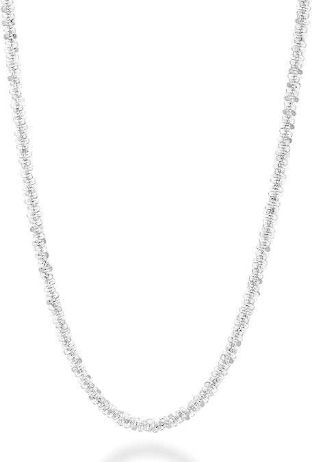 22U: Twisted Sparkle Chain .925 Sterling Silver 1.8mm (24")