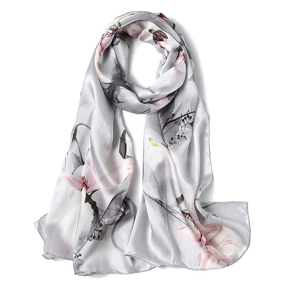 3U: 100% Mulberry Silk Scarf (66” x 20”)(*)
