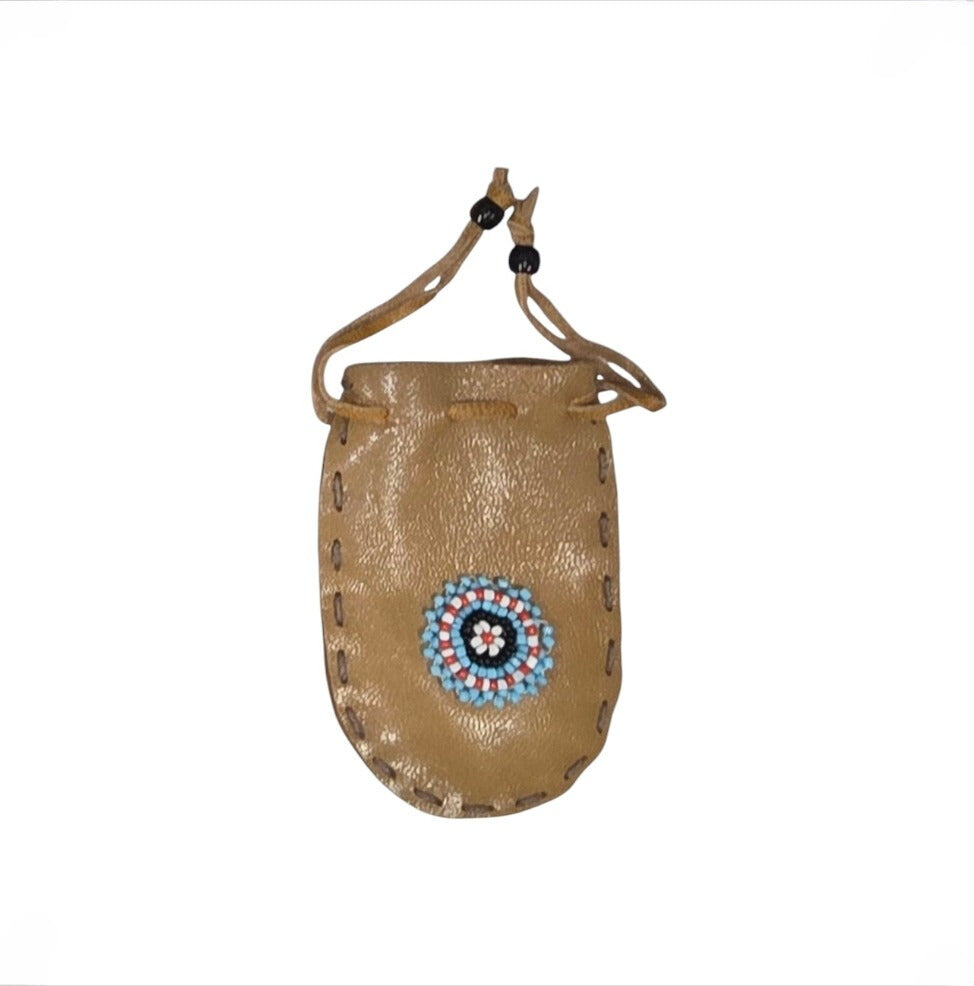 7H: Beaded Medicine Bag (3" X 2")