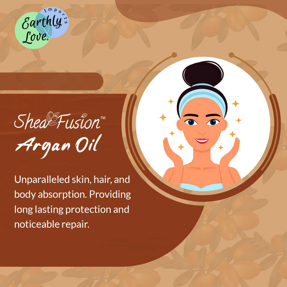 SheaFusion Argan Natural Hair and Skin Oil With Shea 4oz