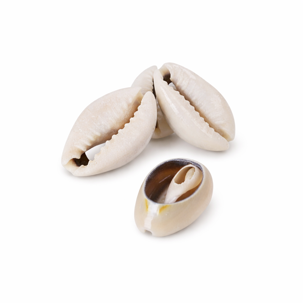 9B: Grey Cowrie Puka Shells 18pk