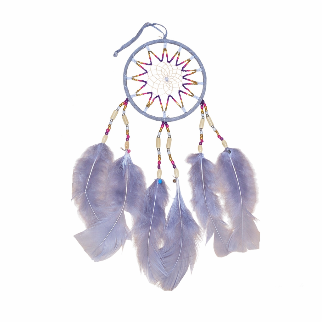 8B: Grey Dream Catcher Styles May Vary approx 4”- 5"