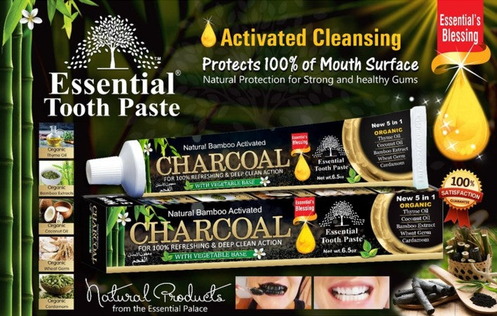 Charcoal Bamboo Tooth Paste - Earthly Love Imports